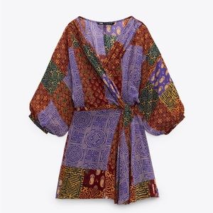 ZARA: Patchwork print dress